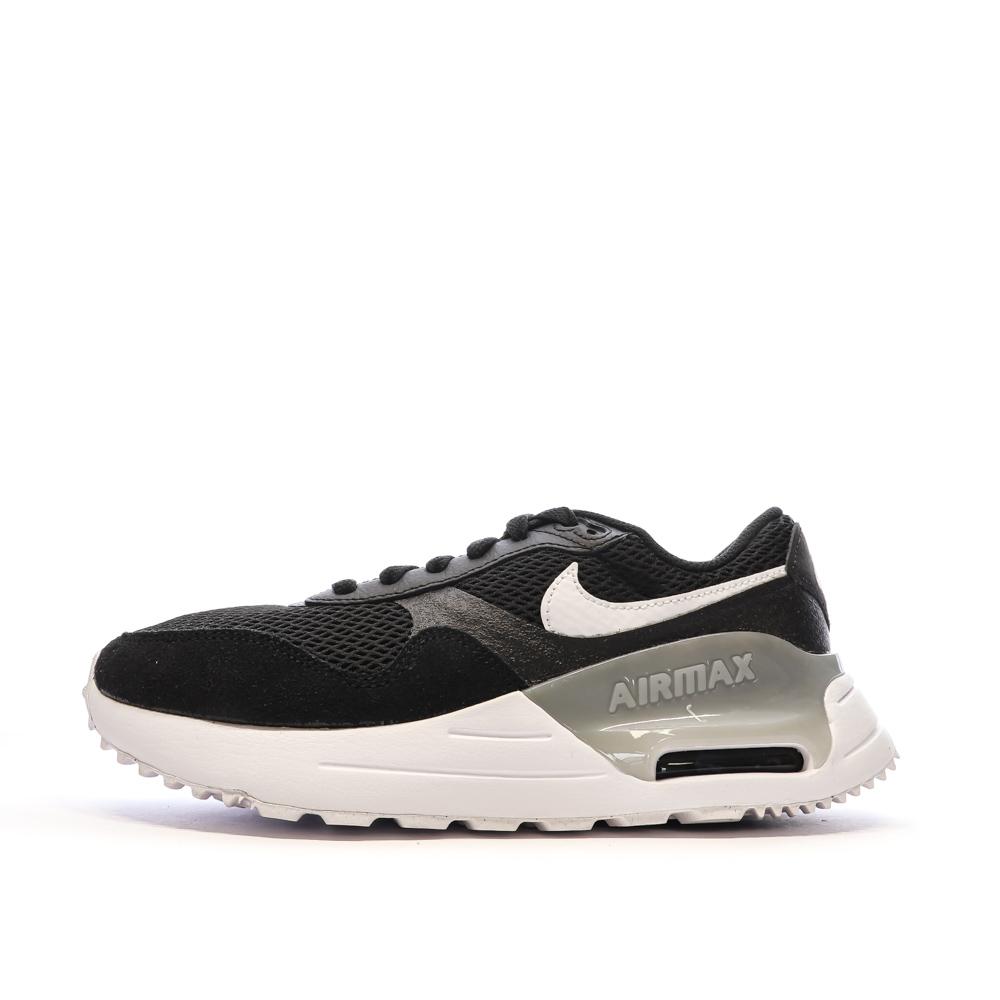 Nike Baskets Noires/Oranges Femme Nike Air Max Systm