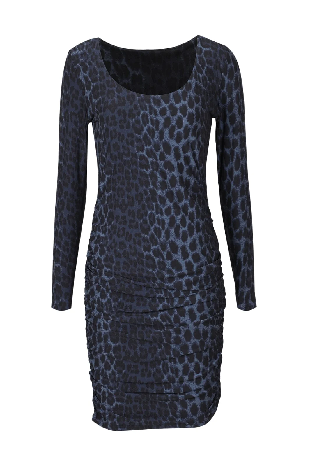 Liberte Alma-Ls Turn-Dress dusty navy leo