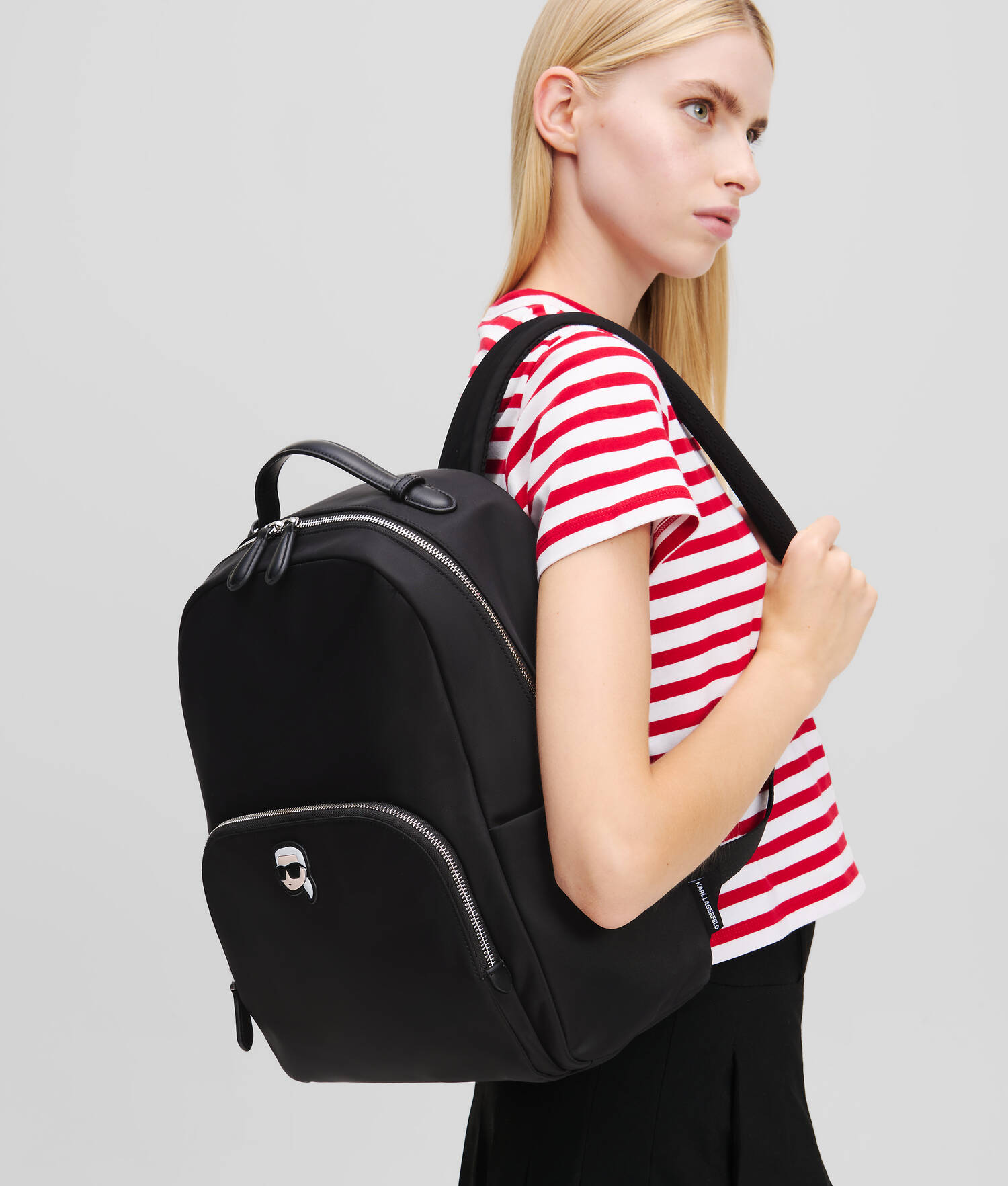 SAC À DOS EN NYLON IKON - Noir