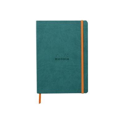 RHODIA Rhodiarama - Carnet souple A5 - 160 pages - pointillés - paon