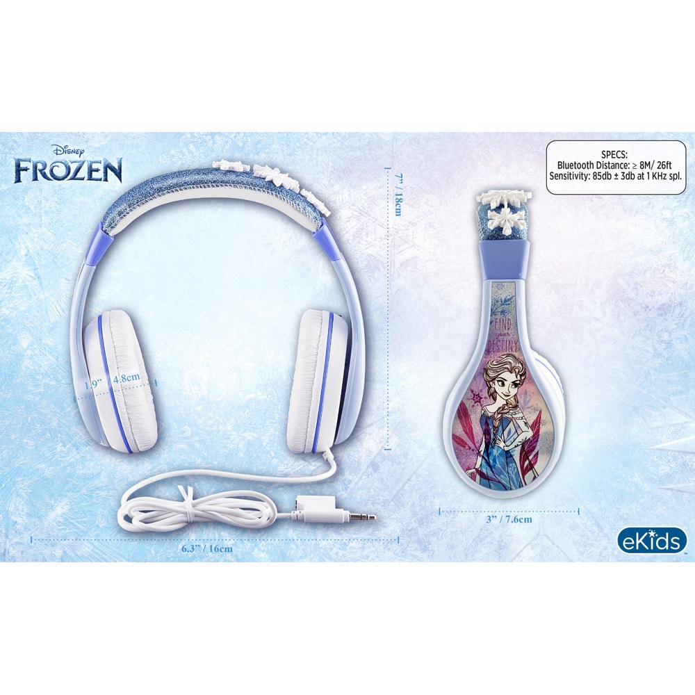 Kabellose Bluetooth-Kopfhörer für Kinder (Frozen)