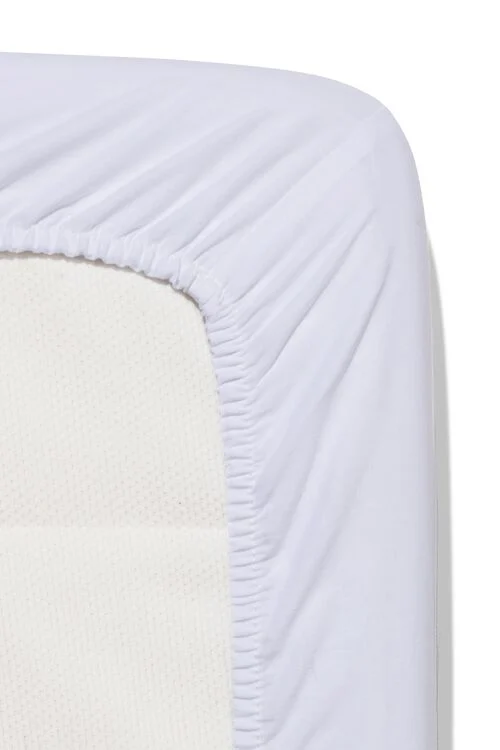 drap-housse pour surmatelas coton doux 200x200 blanc