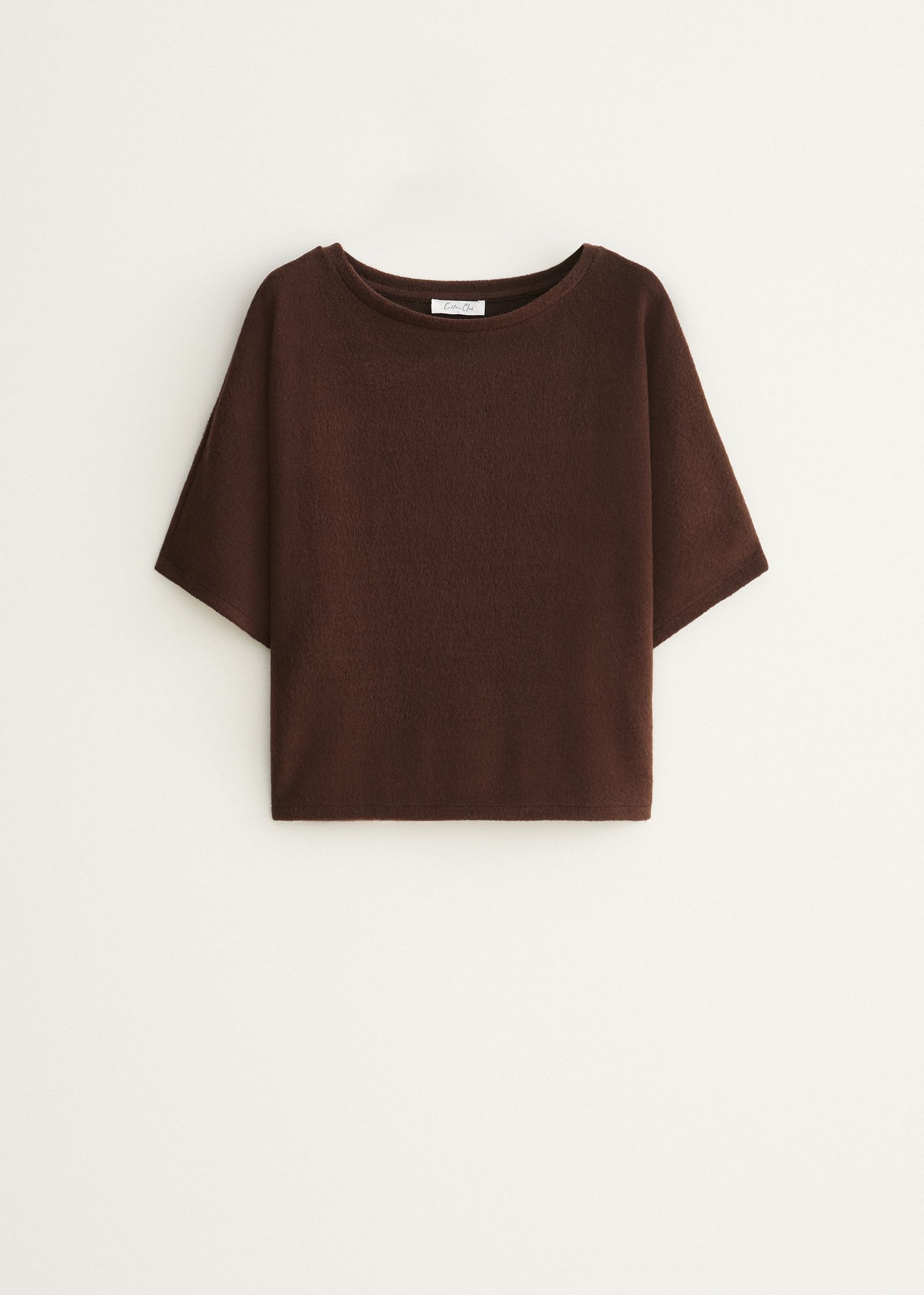 T-shirt met boothals