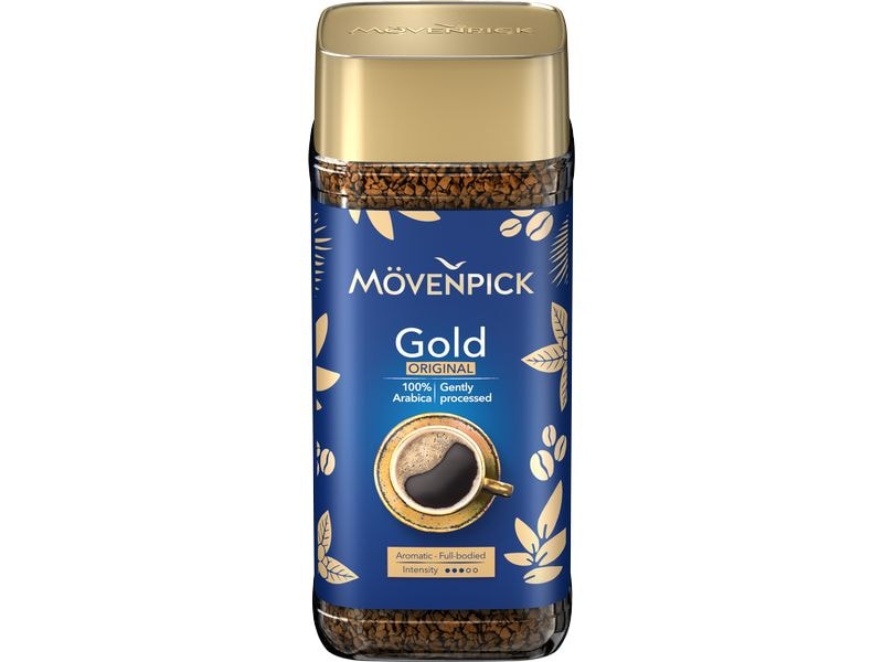 Mövenpick Gold Original löslicher Kaffee 100 g Der lösliche Kaffee für alle, die echten Geschmack lieben