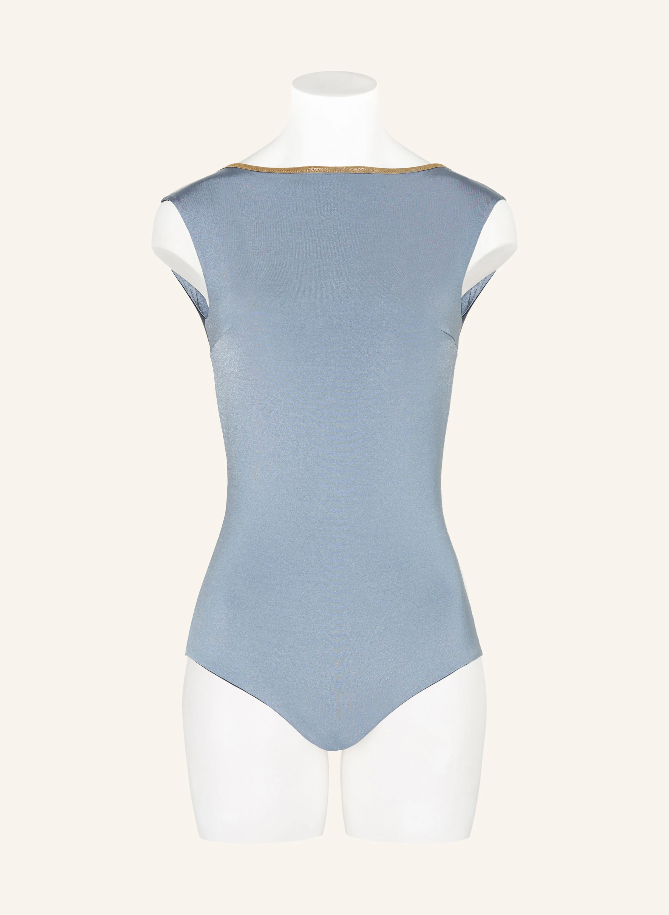 MYMARINI High-Neck-Badeanzug SEABODY SHINE zum Wenden mit UV-Schutz 50+