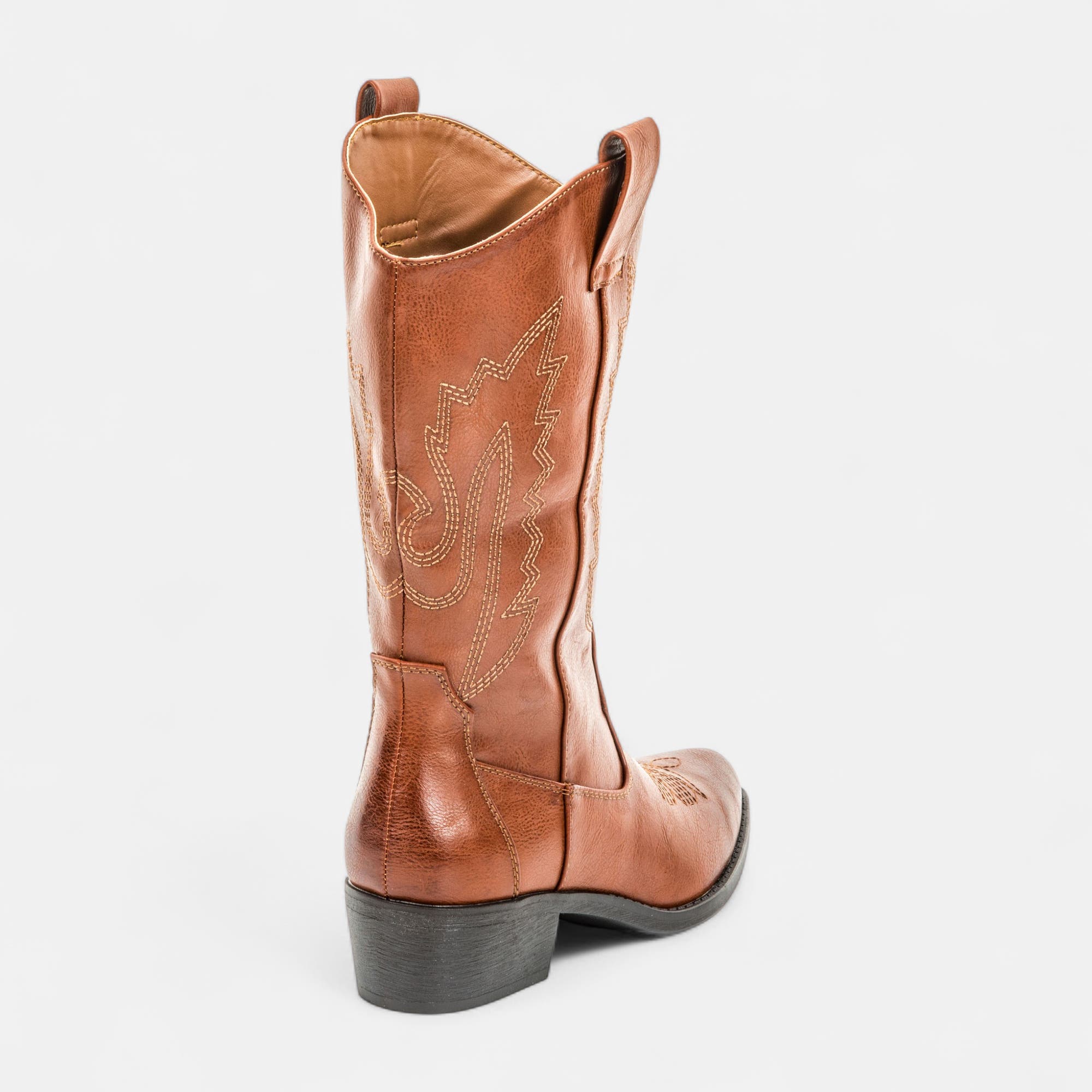 Bottes à talon Femme cognac