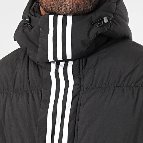 Doudoune Capuche A Bandes Down Regen Rift HZ0688 Noir