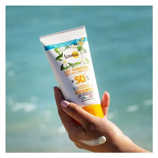 Loção Hidratante Protetor Solar Lovea Monoi FPS50+ 150ml