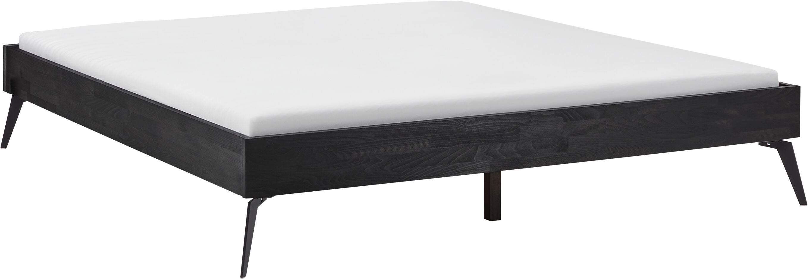CARA Bett - Buche schwarz / B: 180.0 cm x T: 200.0 cm
