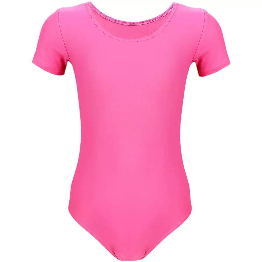 Aquarti Mädchen Gymnastikanzug Kurzarm magenta