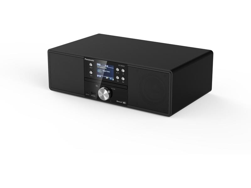 Panasonic Micro-HiFi Anlage SC-DM202 Schwarz All-in-One Stereo System mit CD-Player, DAB /FM-Radio und Bluetooth