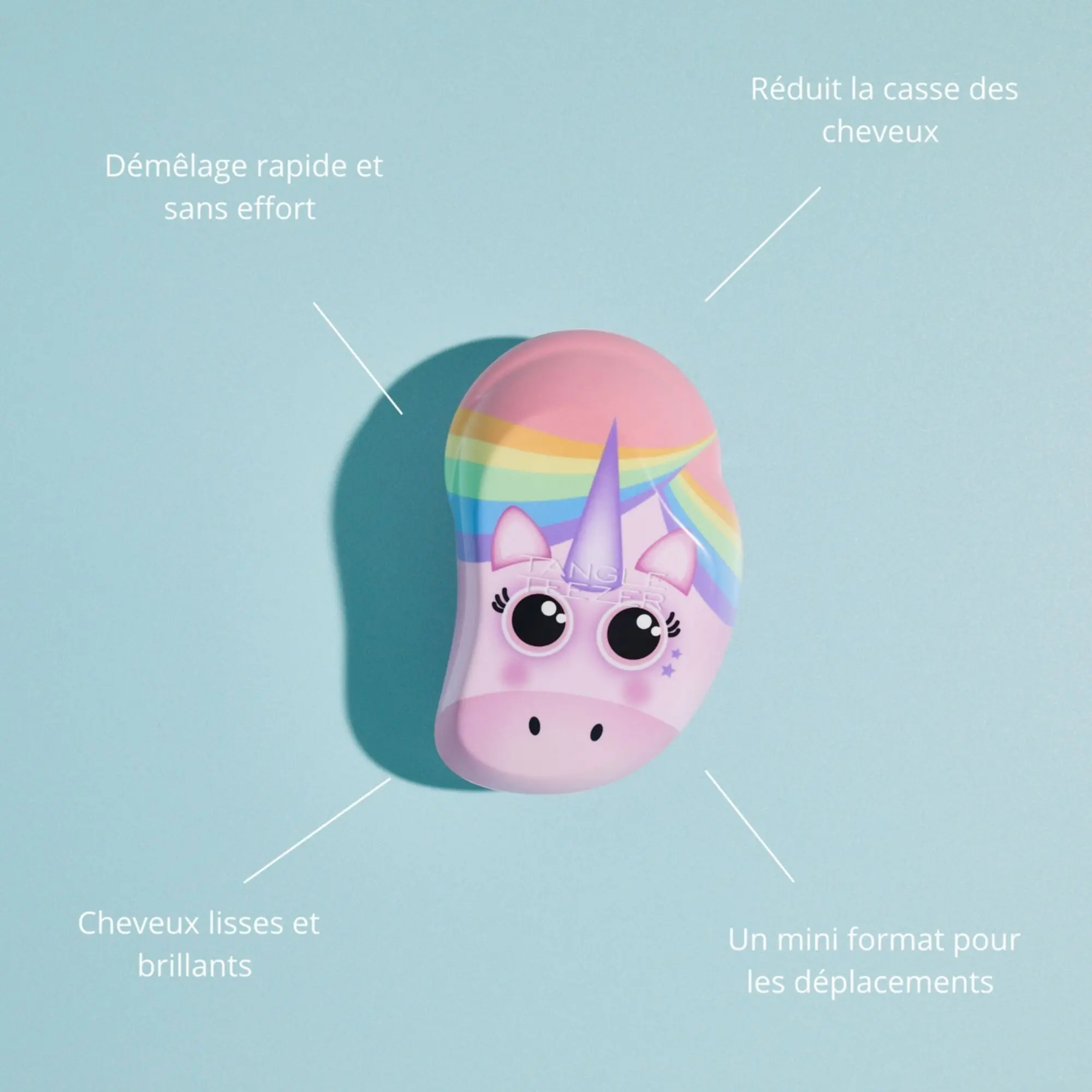 Tangle Teezer - Original Mini Children Pink Unicorn Brosse à cheveux pour enfants- Accessoires