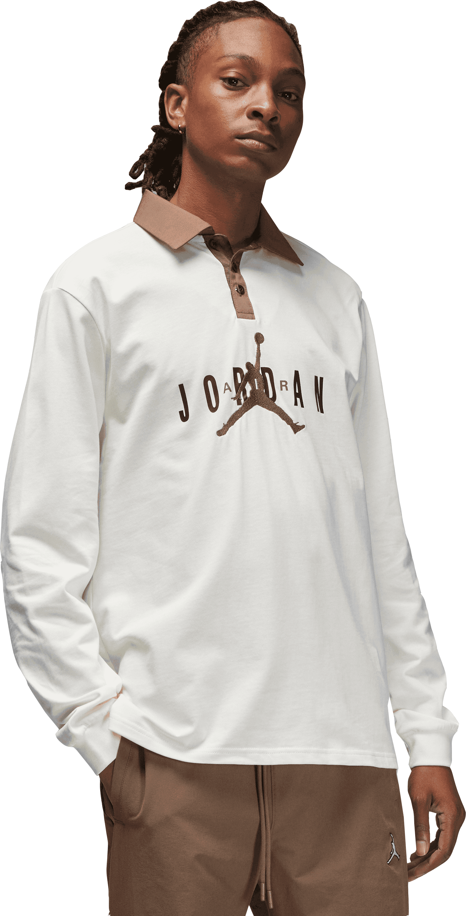 Jordan Essentials Rugby T-Shirt Braun F133