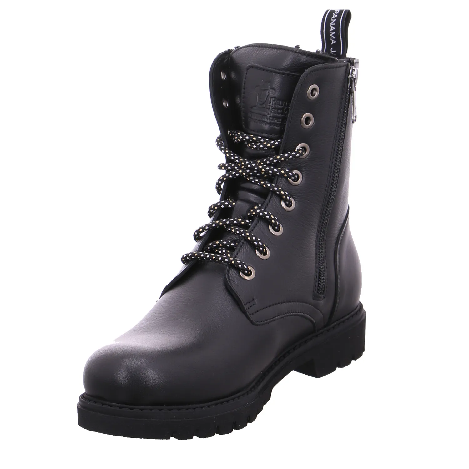 PANAMA JACK Boot Schwarz Leder  mit Lammfell - Innenfutter