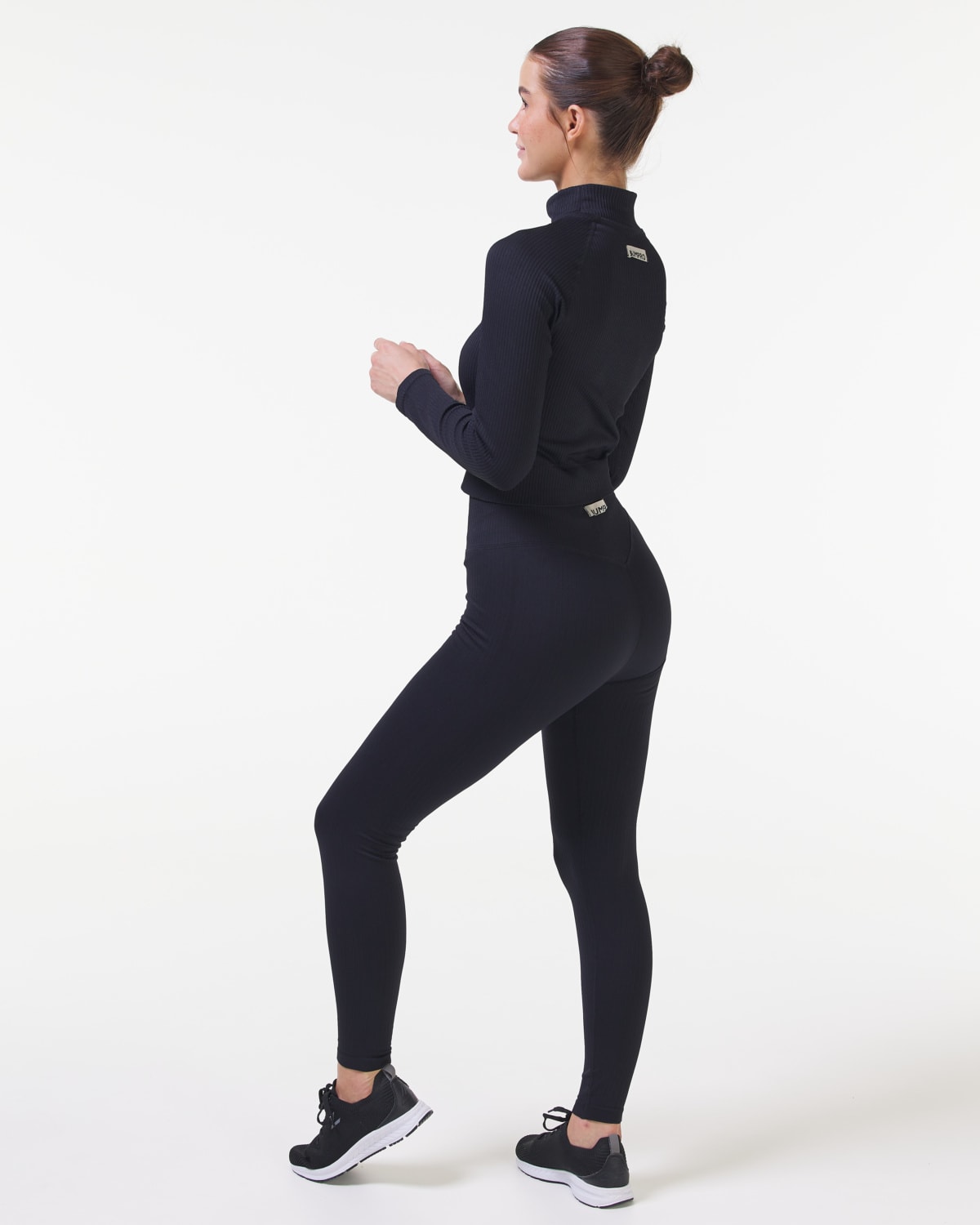 Bumpro Perfect Wide Rib Tights Black