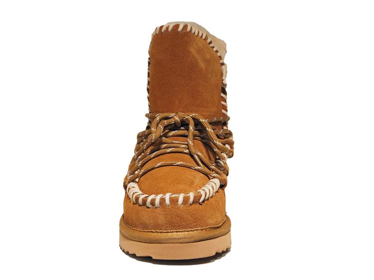 Warmbat WATURRA WOMEN SUEDE LACE BOOT cognac