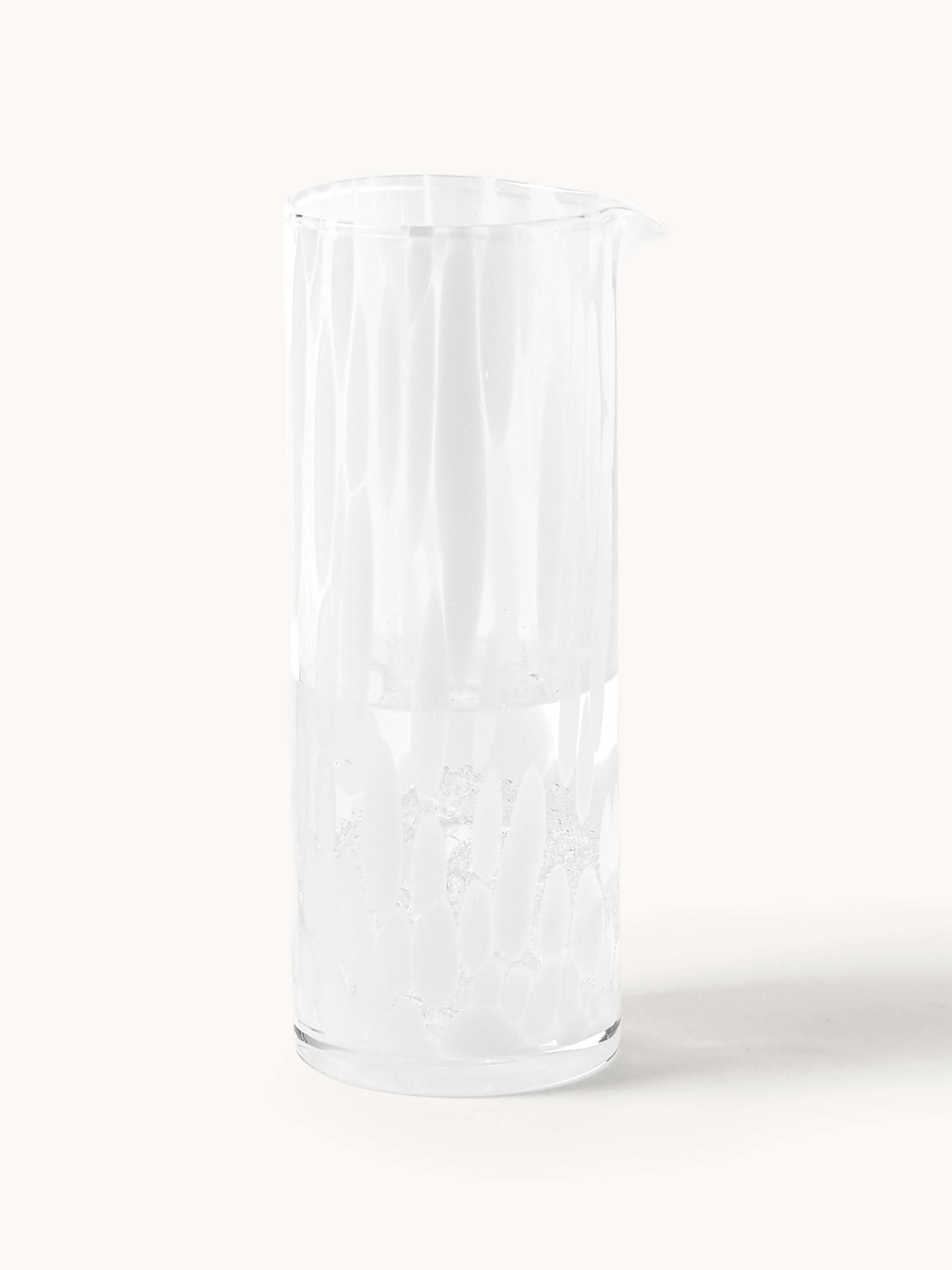 Handgemaakte gespikkelde glazen karaf Oakley, 1,1 L
