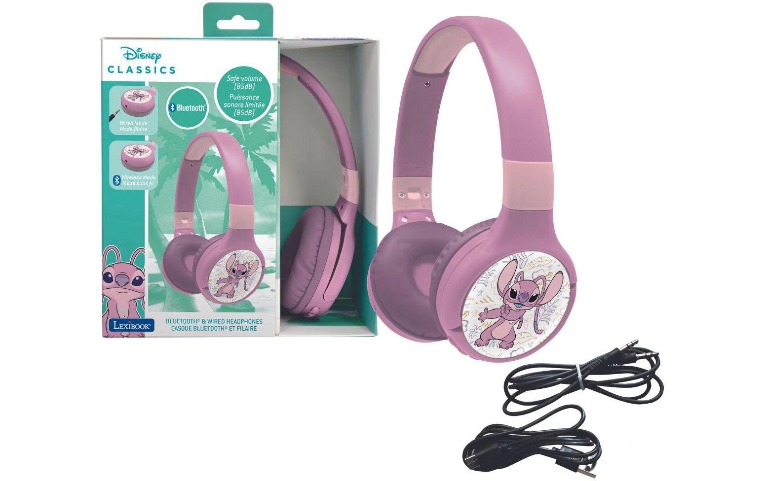 Lexibook® On-Ear-Kopfhörer »Disney Stitch Angel 2in1 Bluetooth-Kopfhörer«