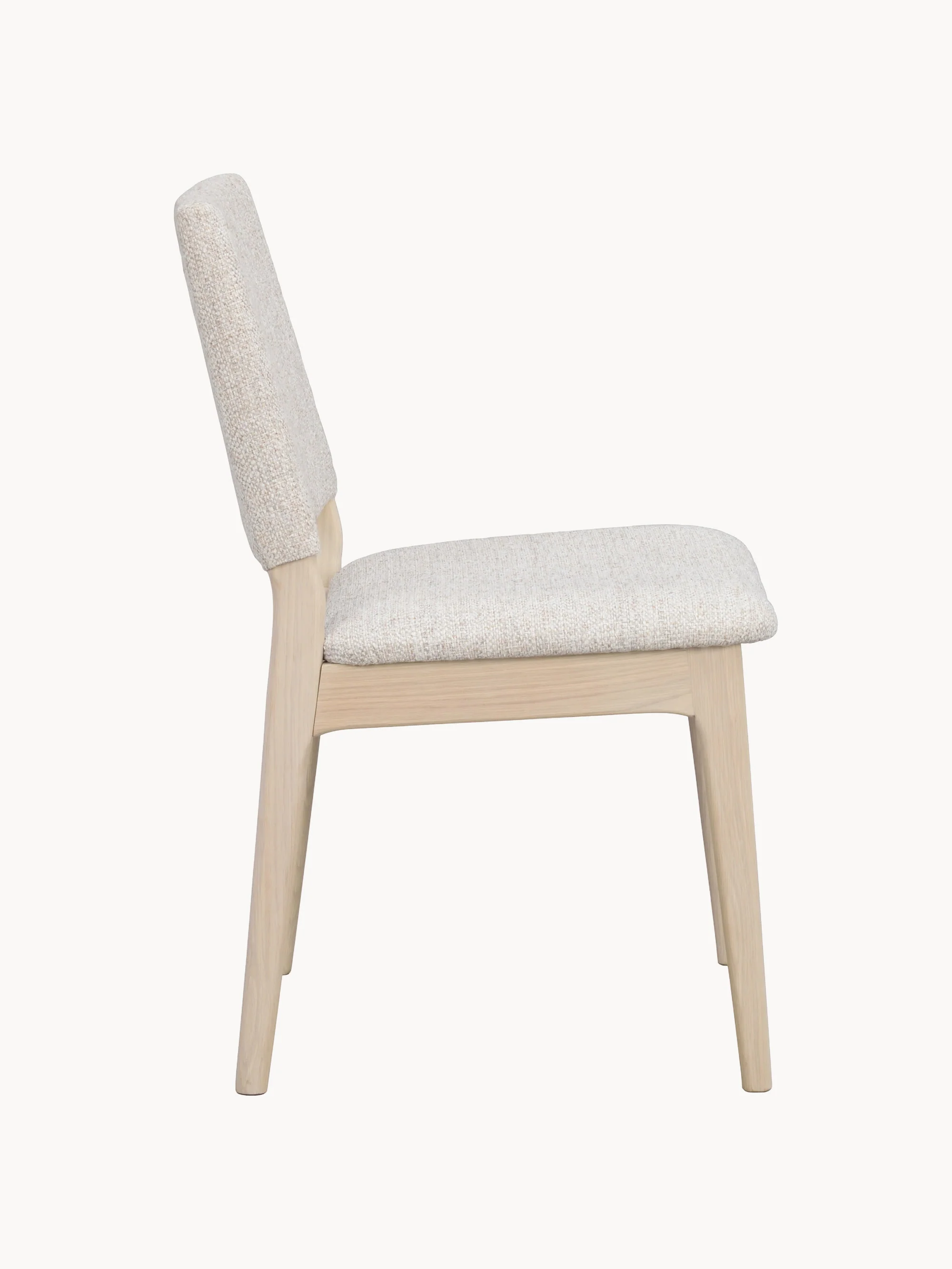 Gestoffeerde eikenhouten eetkamerstoelen Medford, 2 stuks