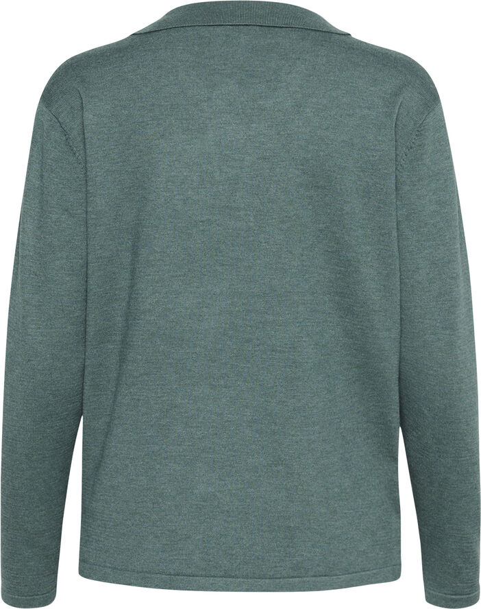 Saint Tropez MilaSZ Polo Pullover Sagebrush green melange