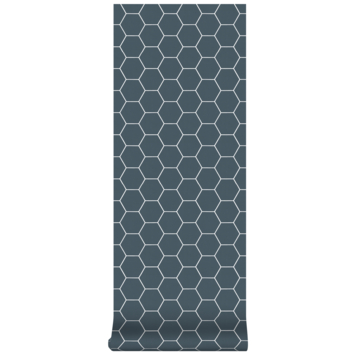 Vliesbehang Honingraad blauw 101671