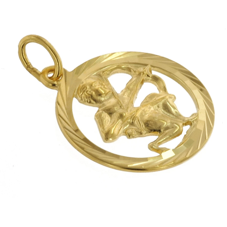 trendor Sternzeichen Schütze 333 Gold + goldplattierte Kinder-Kette gold