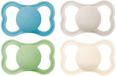 MAM Air Silikon Smokker 6-16m 4-Pack, Blå/Nøytral