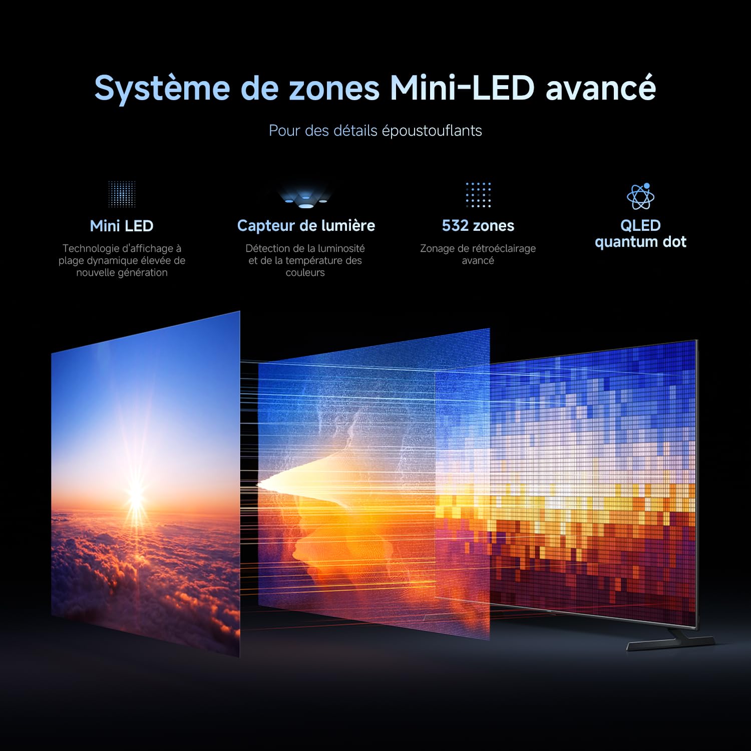 XIAOMI TV S Pro Mini LED 65, Smart TV, Dolby Vision, Dolby Atmos, QLED 4K, 144Hz, Google TV, HDR10+, Triple Tuner, DVB T2, MEMC, DTS-X, Harman AudioEF