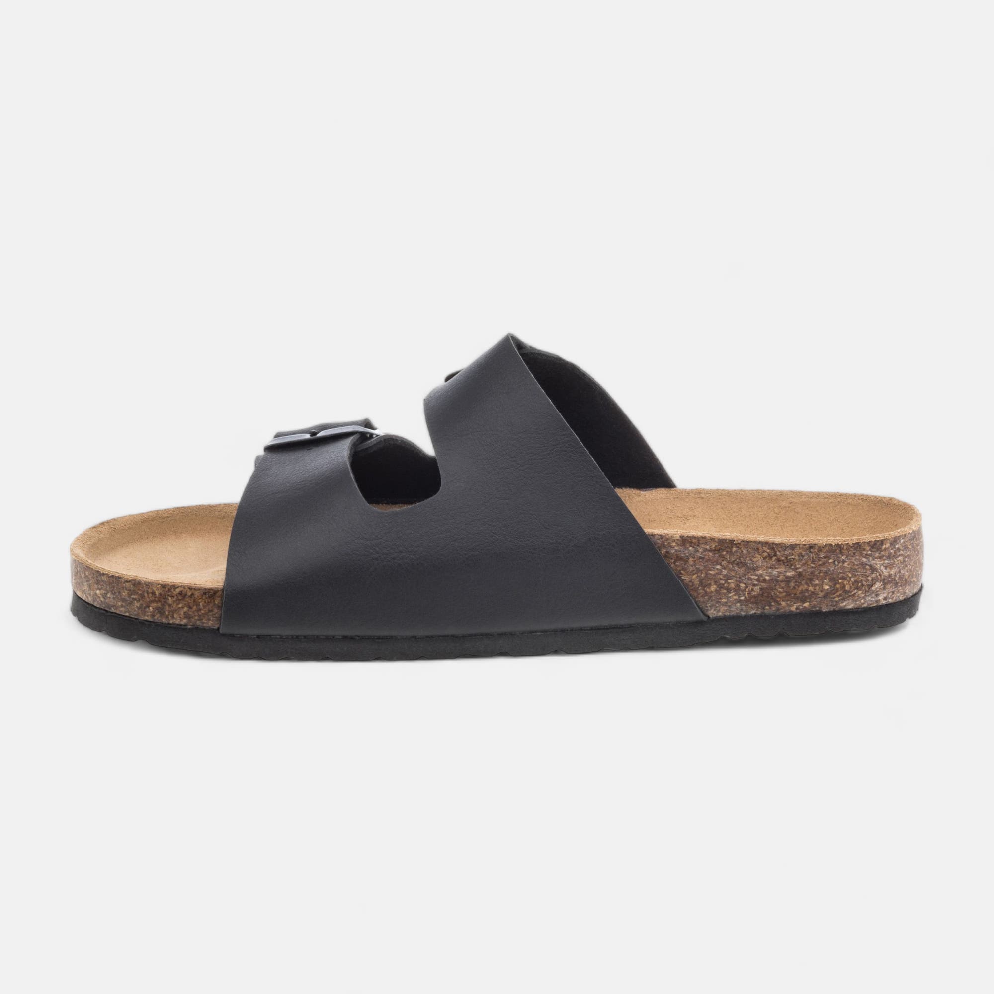Mules semelle liège Homme noir