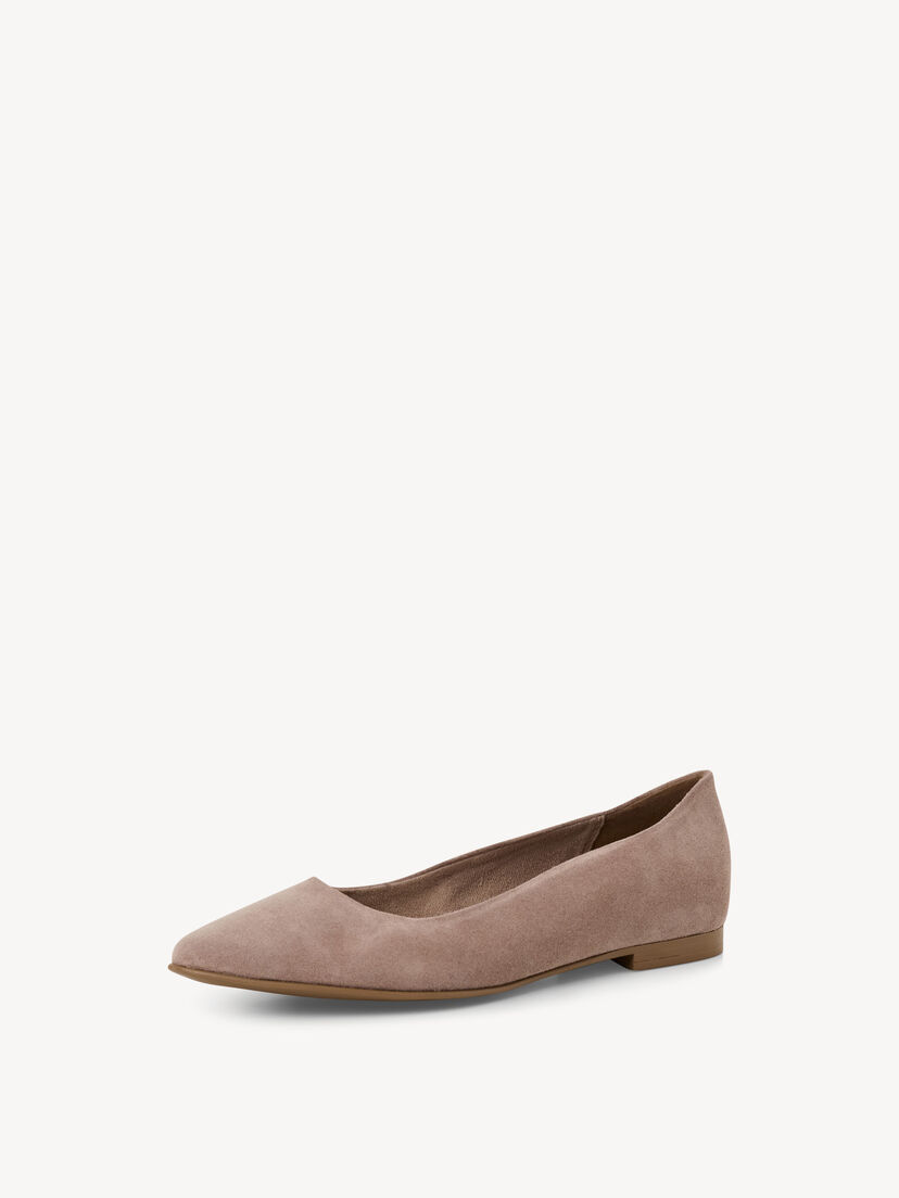 Leren Ballerina - beige