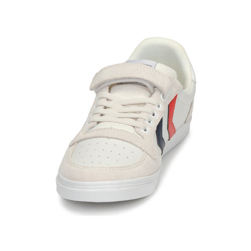 hummel - SLIMMER STADIL LEATHER LOW JR - Blanc