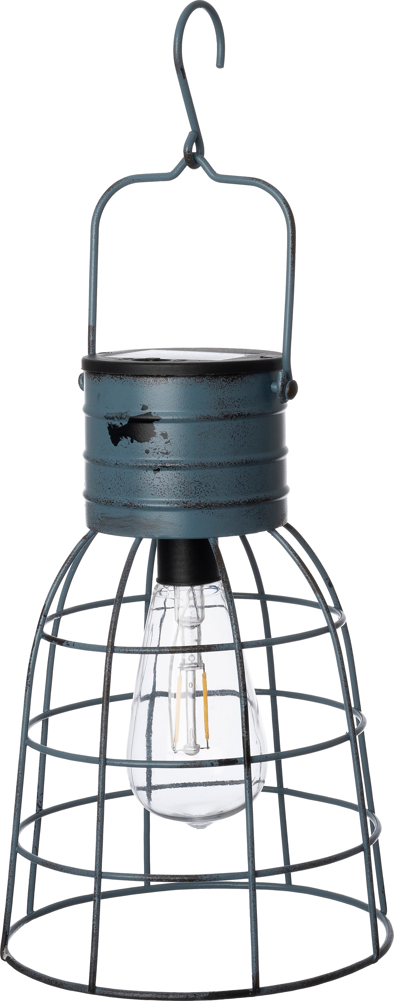 Intratuin solar lantaarn Nuuk blauw D 17 H 25,5 cm
