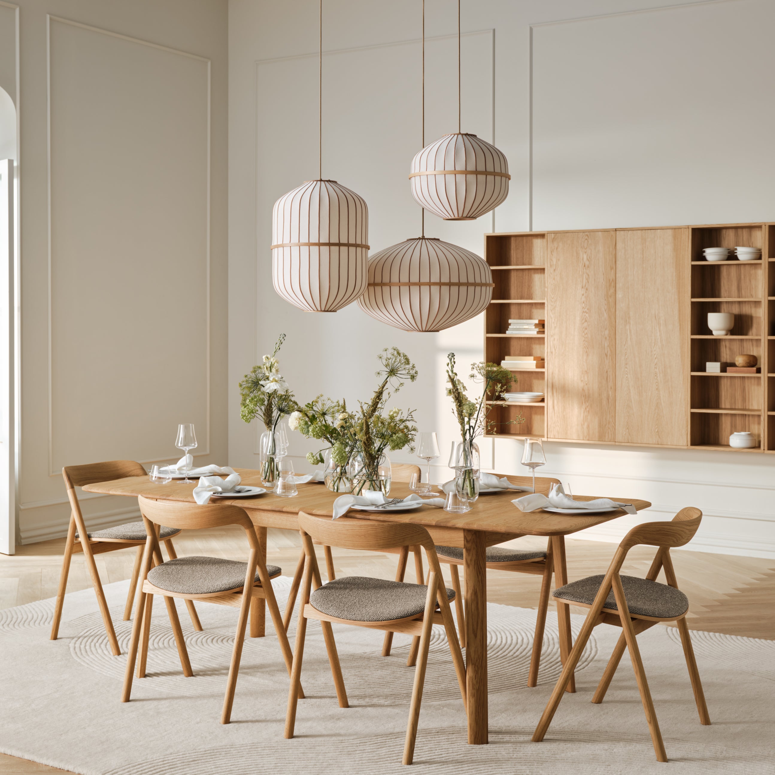 Bolia Lucén Hanglamp Ã 62 cm - Geolied Hout