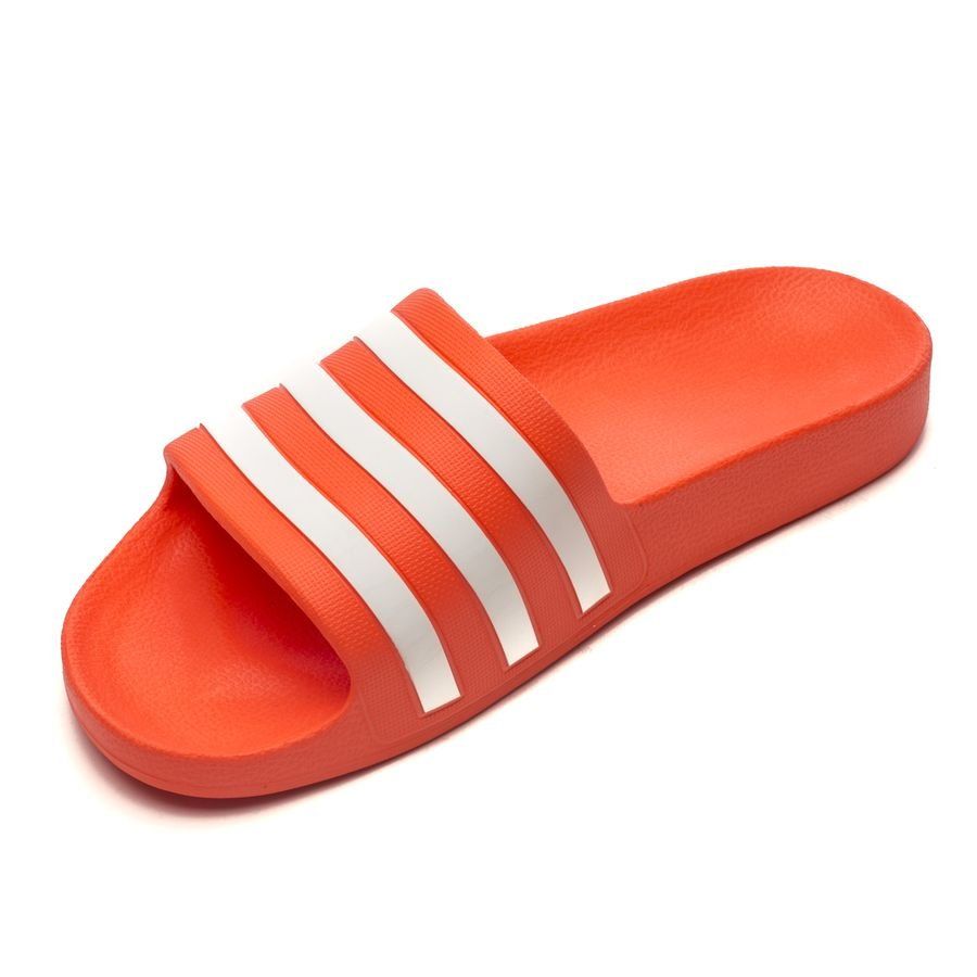 adidas Claquettes adilette - Rouge/Blanc