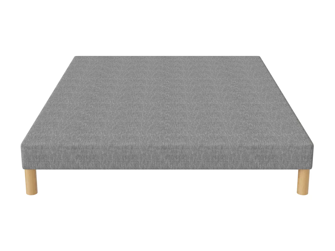 Sommier tapissier gris 140x200 + jeu de pied offert