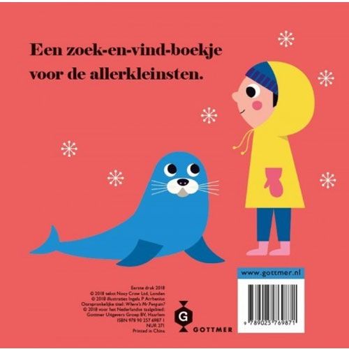 Uitgeverij gottmer flapjesboek pinguïn, waar ben je?