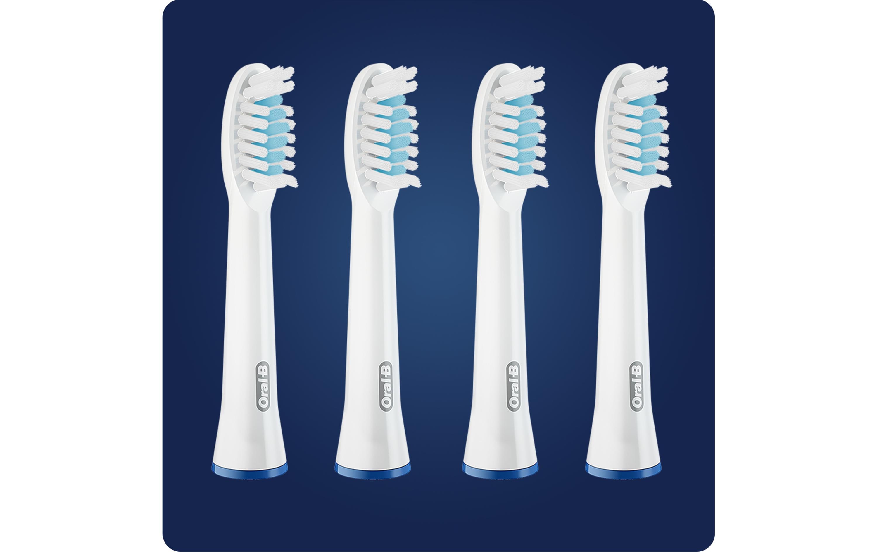 Zahnbürstenkopf Pulsonic Sensitive 4 StückErsatzbürsten für Oral-B Pulsonic Schallzahnbürsten