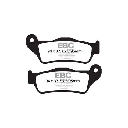 Plaquettes de freins EBC Sinter Métal Fritté avant/arrière (selon modèle)