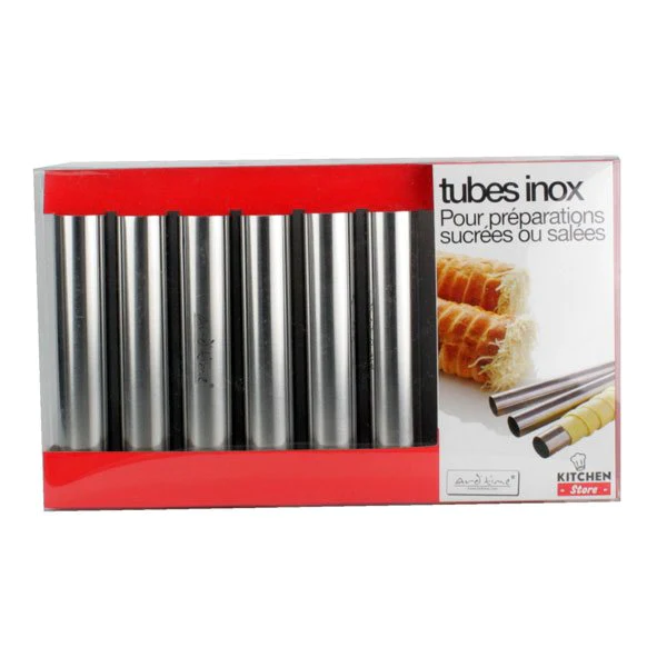 6 tubes en inox 10 cm Ard'Time