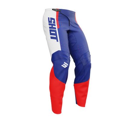 Pantalon cross Shot DRAW - LEAGUE - ENFANT - Bleu / Rouge