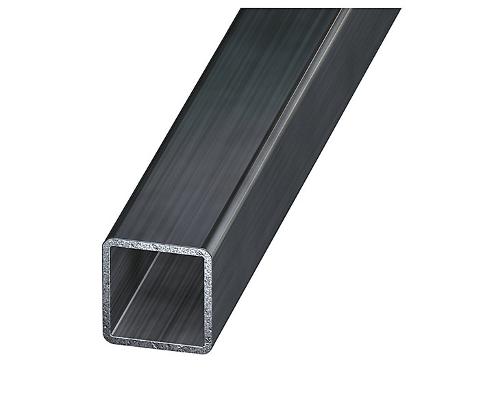 Tube carré acier verni 16 x 16 mm, 1 m