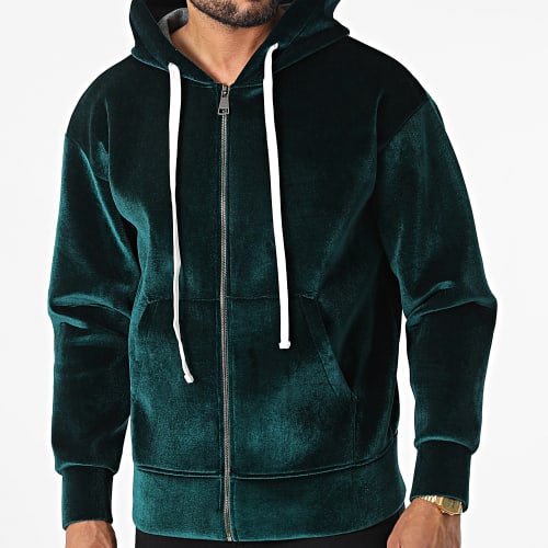 Sweat Zippé Capuche UY894 Vert