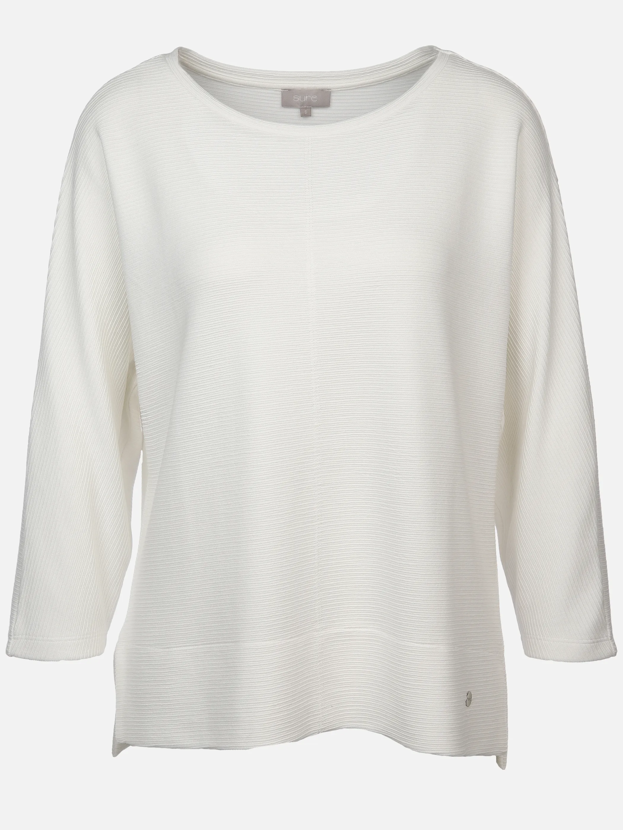 Damen Ottoman Shirt in Ripp-Optik