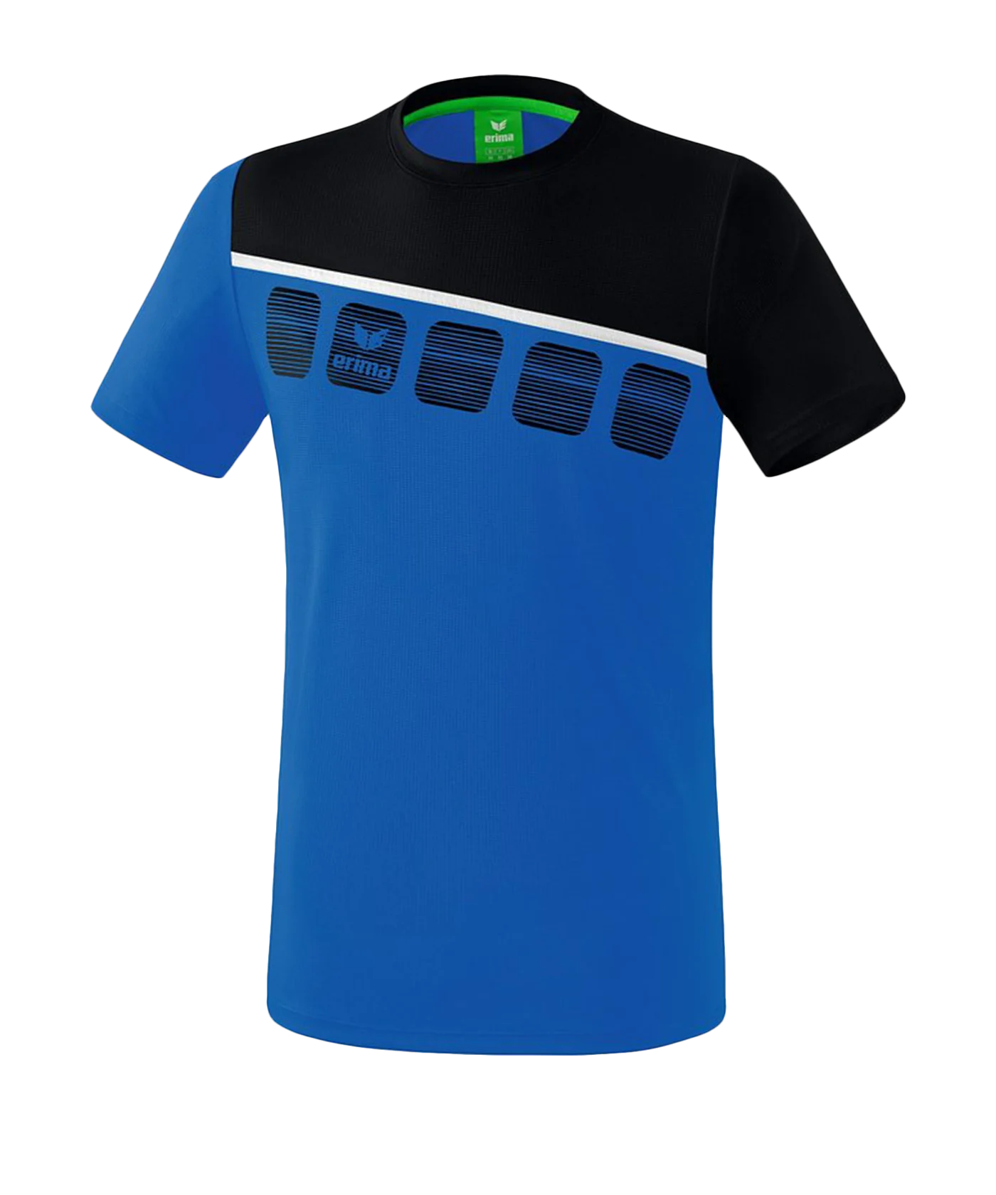 Erima 5-C T-Shirt Blau Schwarz