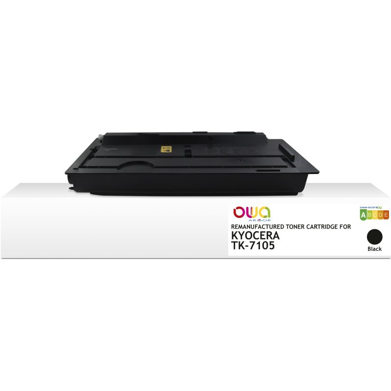 Toner remanufacturé OWA - standard - Noir - pour KYOCERA TK-7105, KYOCERA TK-7105