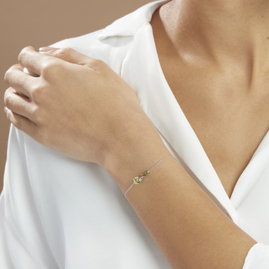 Bracelet Argent Blanc Brenna Oxydes De Zirconium