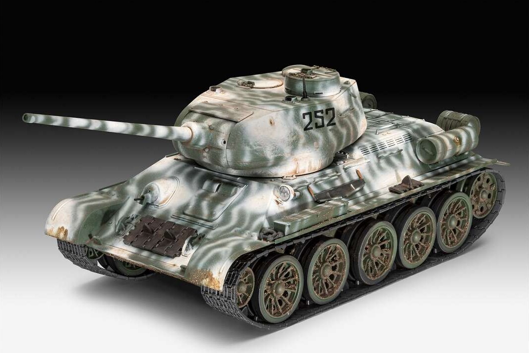 Revell - T-34 Tank Model Byggesæt - 1:35 - Level 4 - 03319