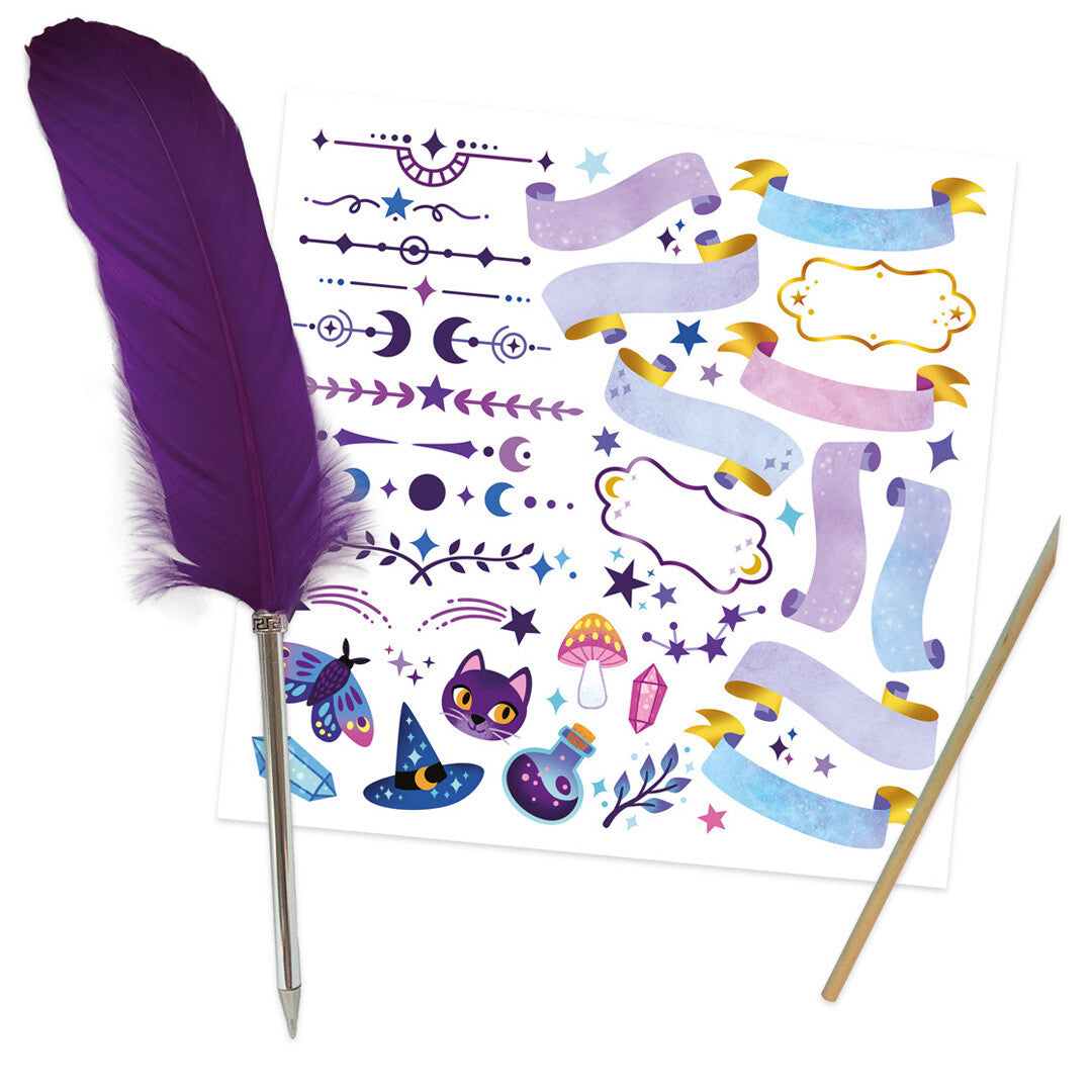 Janod dagboek met slot en pen - magic school