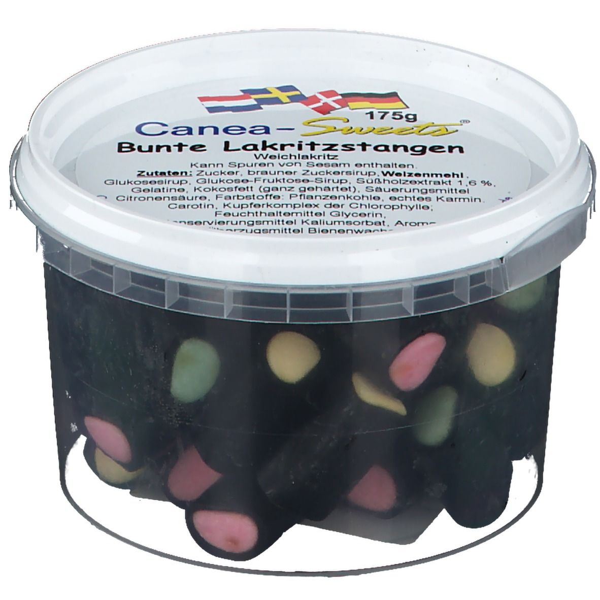 Canea-Sweets Bunte Lakritzstangen