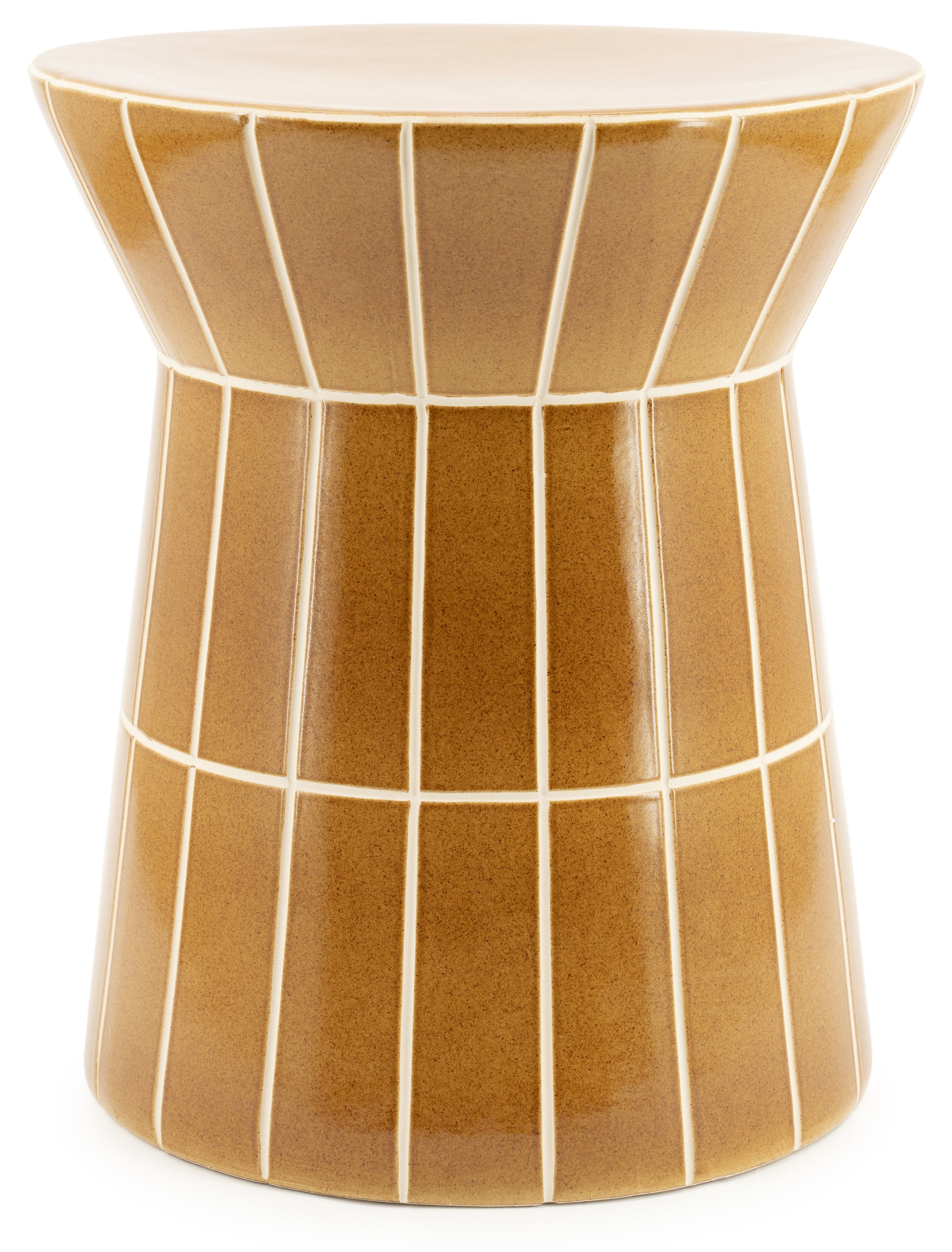 Bijzettafel Mosterd 250269 TileTastic ⌀38  x H45 cm